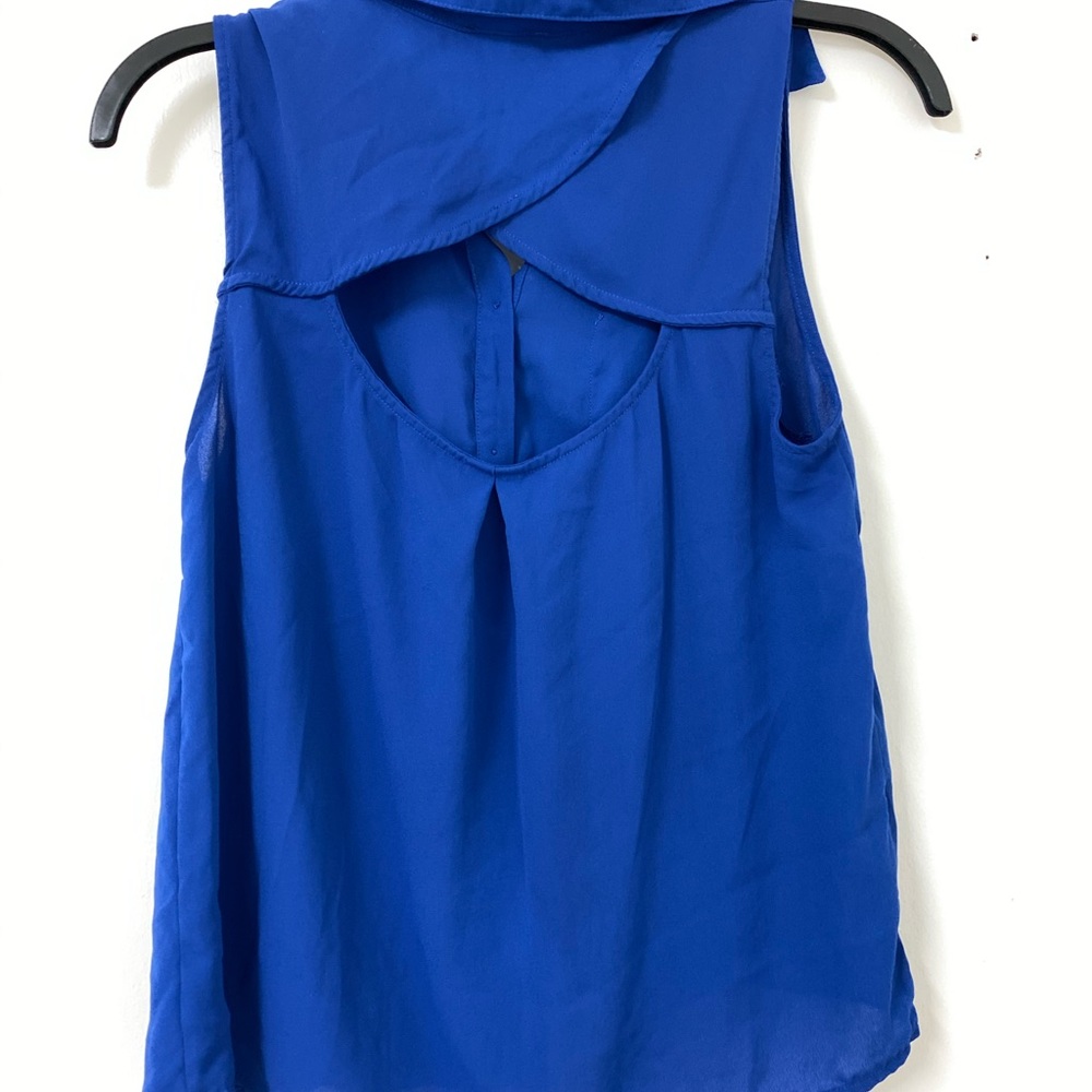 Blue Button Down Top